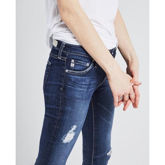 A.G Denim Legging Ankle Distressed Denim Jean in 11 years swapmeet // 30 - Picture 3 of 11